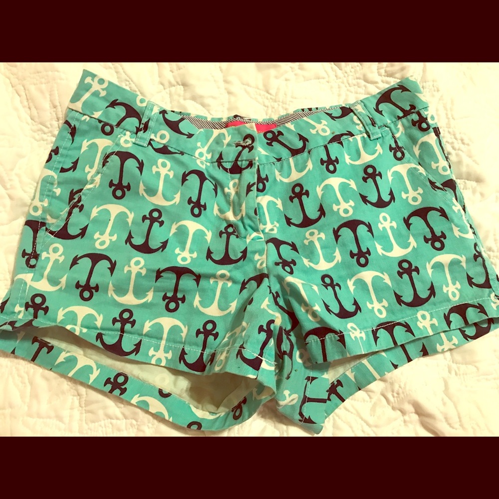 Anchor print shorts